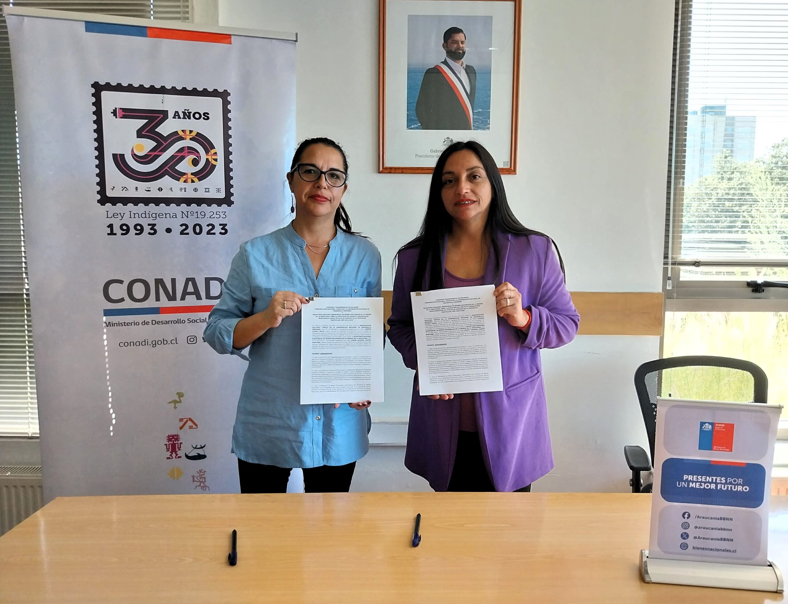 Convenio entre Bienes Nacionales y Conadi permitirá que 800 familias mapuche de La Araucanía obtengan su título de dominio