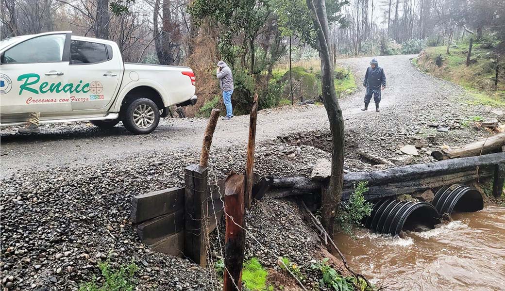 Alerta Amarilla en Renaico por amenaza de desborde en Río Vergara