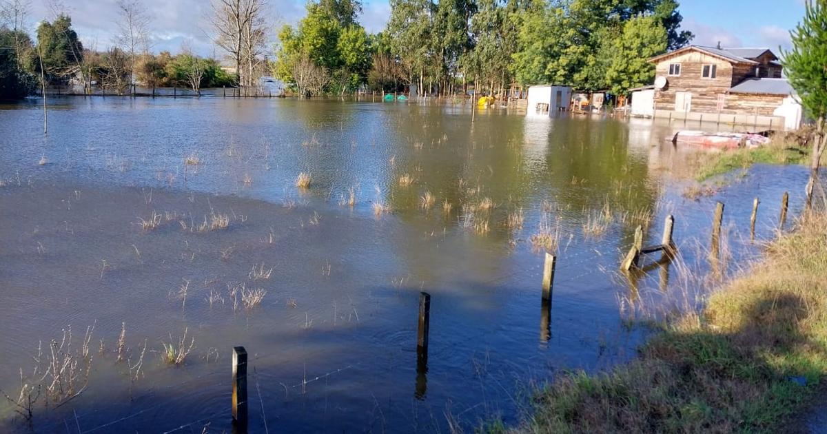 Declaran Alerta Roja para cuatro comunas de La Araucanía por amenaza de desbordes de ríos