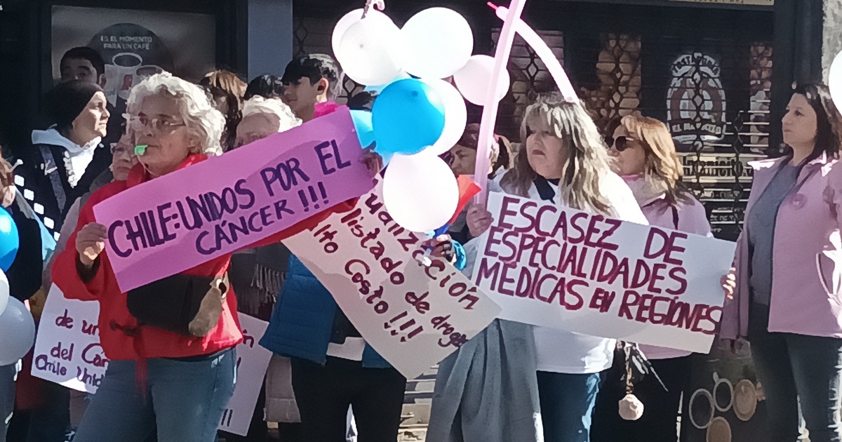 Masiva marcha por los pacientes oncológicos en La Araucanía