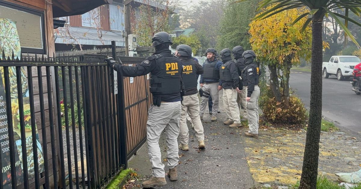 En operación metástasis: PDI Temuco detiene a 28 venezolanos con nexos con el Tren de Aragua