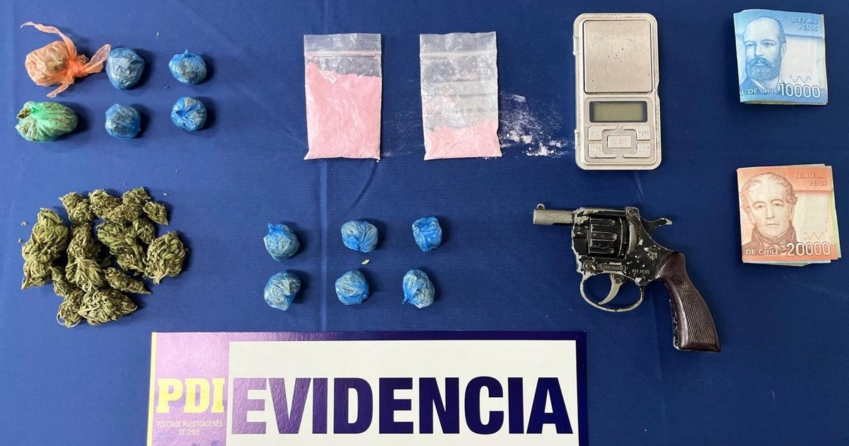 En Traiguén: PDI detiene a dos sujetos por microtrafico de drogas