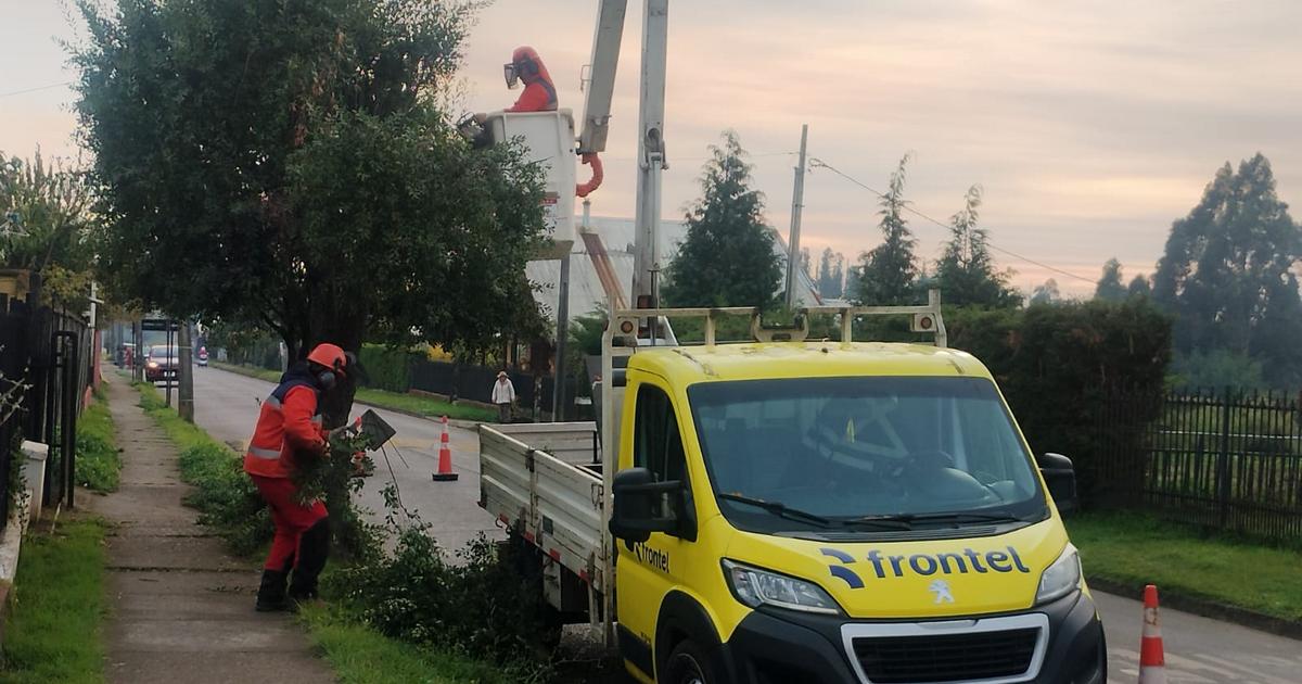 Frontel refuerza trabajos de mantenimiento en zona urbana de Imperial para mejorar la calidad del suministro eléctrico