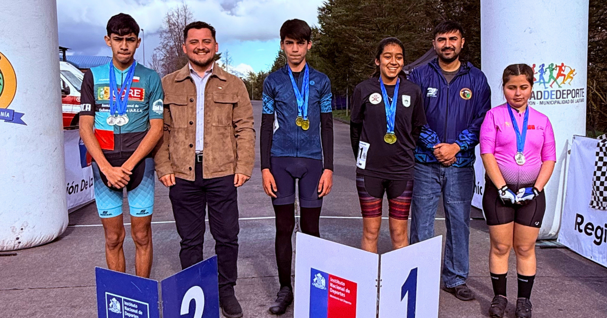 Cuatro ciclistas escolares llevarán el nombre de La Araucanía a la Final Nacional de los JDE 2026