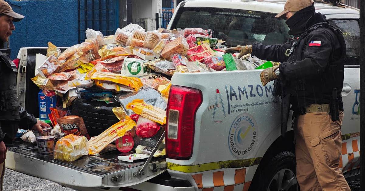 Cámaras municipales de Temuco detectaron la comercialización de tonelada y media de mercadería asiática ilegal